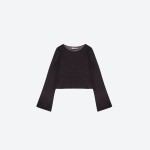 Sicbug‑series Stripe Flare Sleeve Knit Top